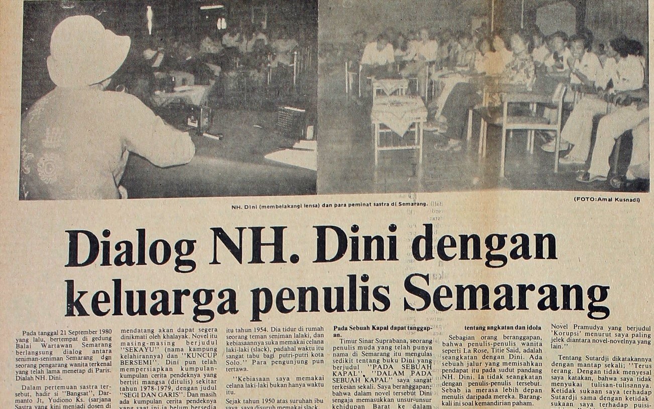 Suara Karya | Dialog NH Dini dengan Keluarga Penulis Semarang