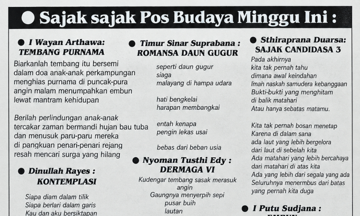 Puisi: Romansa Daun Gugur [Bali Post]