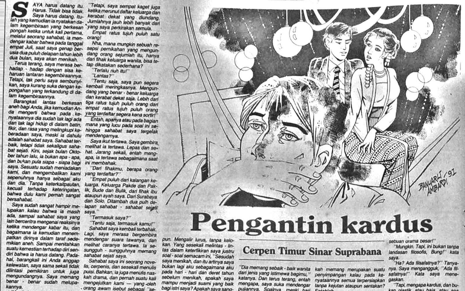 Cerpen: Pengantin Kardus [Wawasan]