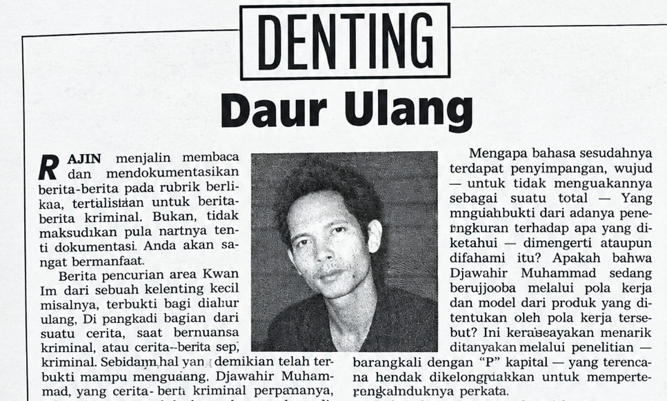 Esai: Daur Ulang [Suara Merdeka]