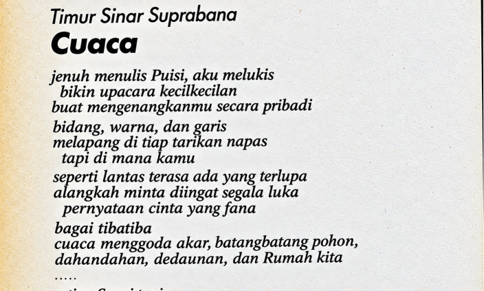Puisi: Cuaca [Harian Bernas]