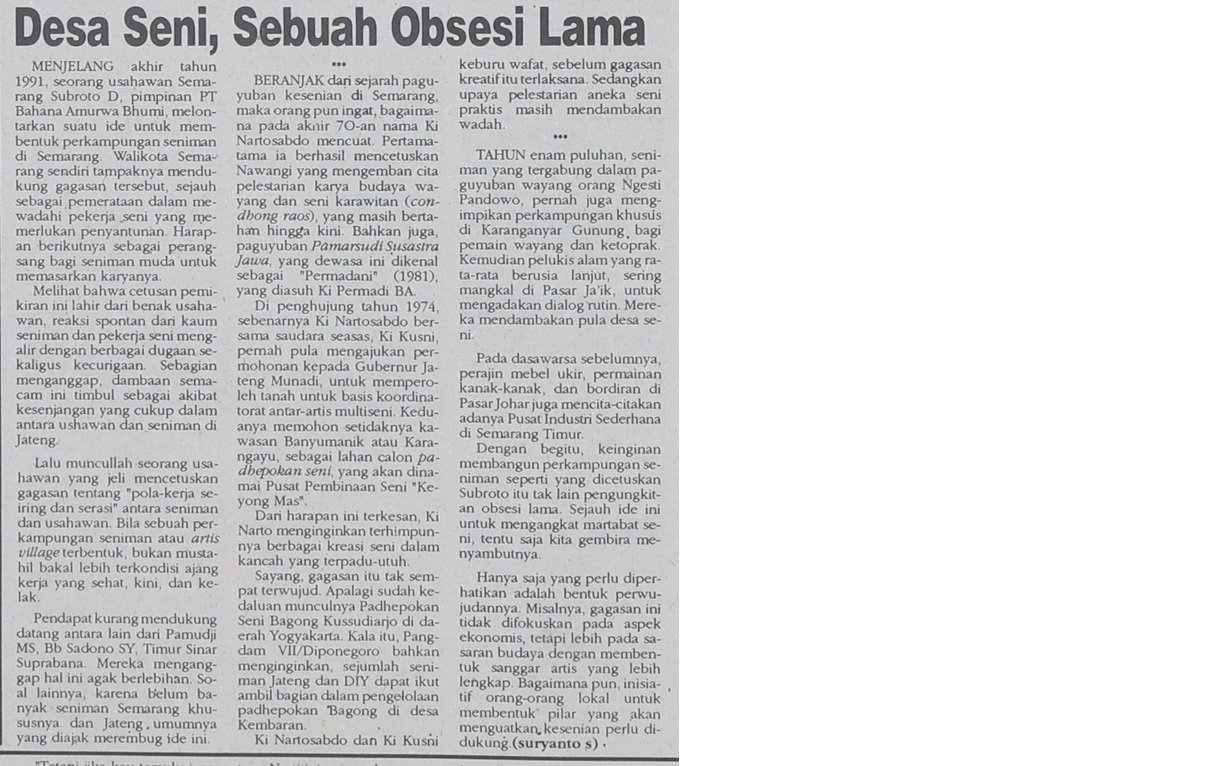 Berita dari Bernas 19 Maret 1992