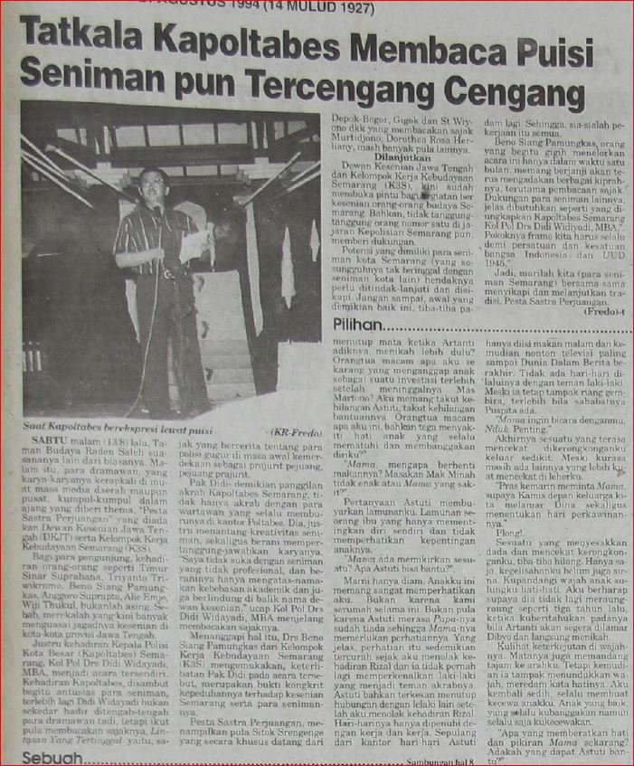 Berita dari Kedaulatan Rakyat 21 Agustus 1994