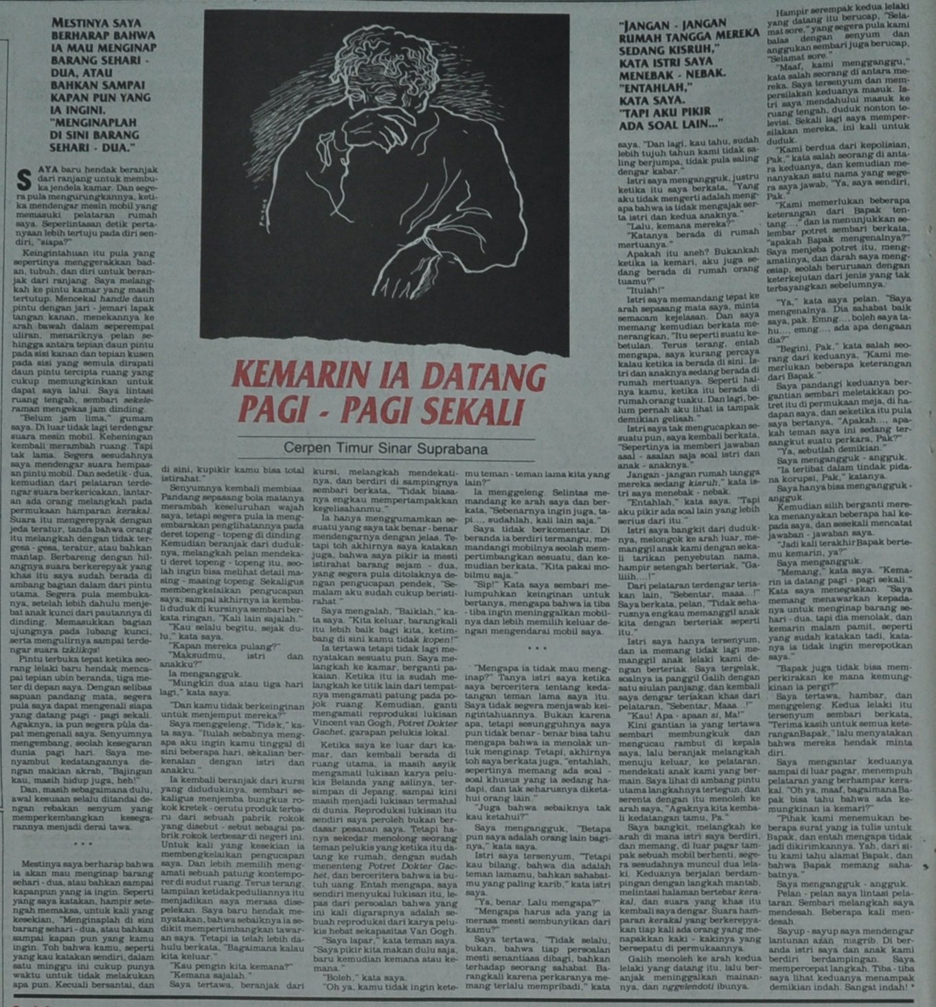 Cerpen dari Suara Merdeka 14 Juli 1991