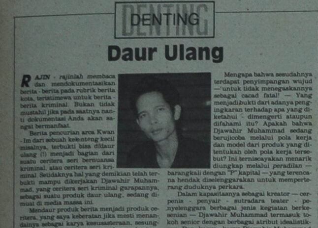 Esai dari Suara Merdeka 10 November 1991