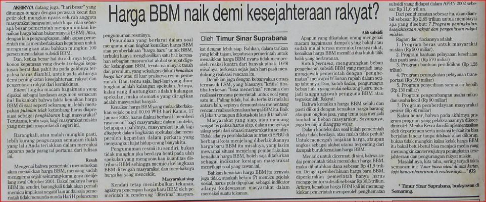 Opini dari Wawasan 22 Januari 2022