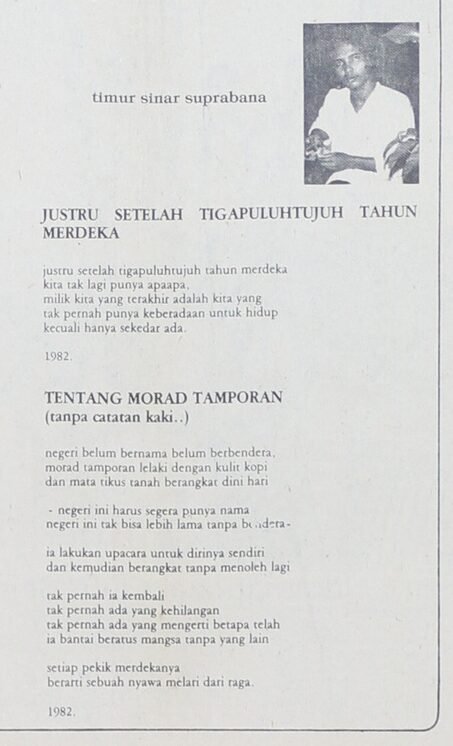 Puisi dari Suara Merdeka 15 Agustus 1982