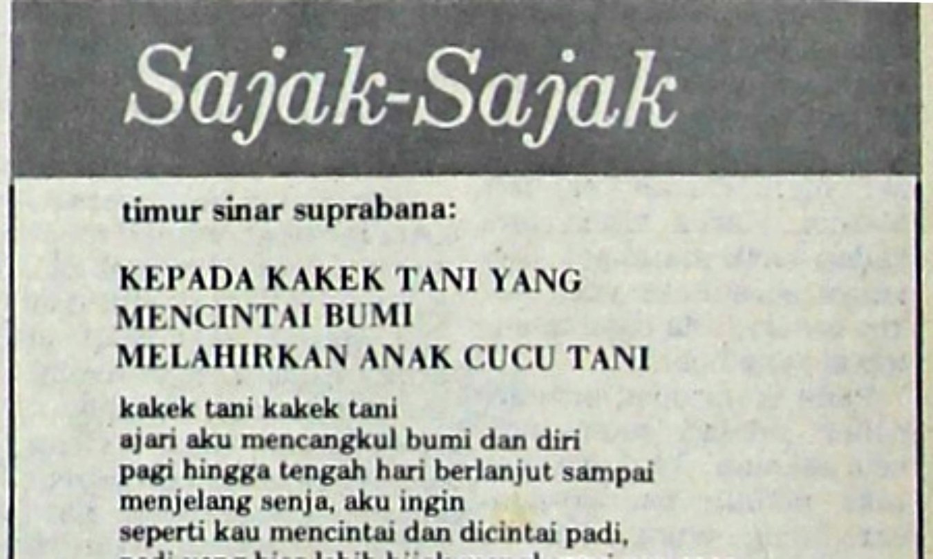 Puisi: Kepada Kakek Tani [Suara Merdeka]